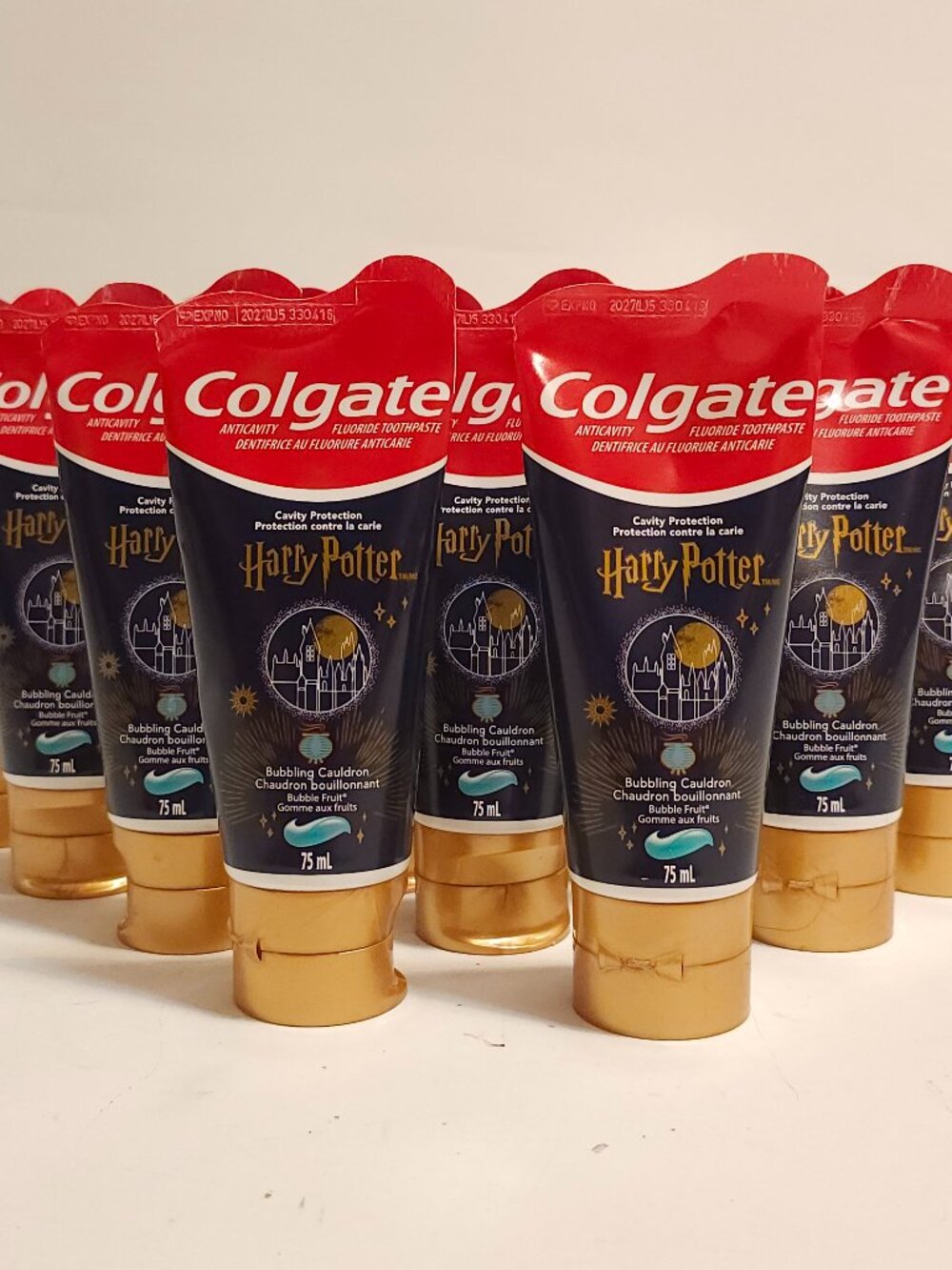 HARRY POTTER Colgate Tooth Paste Lot of 20 Tubes BNIP Bubbling Cauldron 75ml